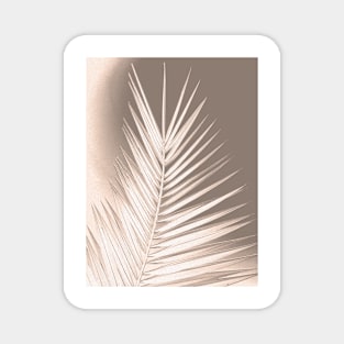 Palm leaf print, earth colors, chalk effect Magnet