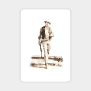 John Wayne watercolor Magnet