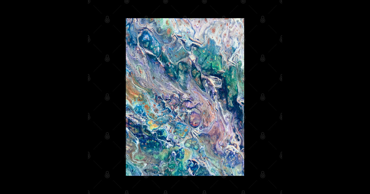 Purple pouring paint - Purple - Sticker | TeePublic