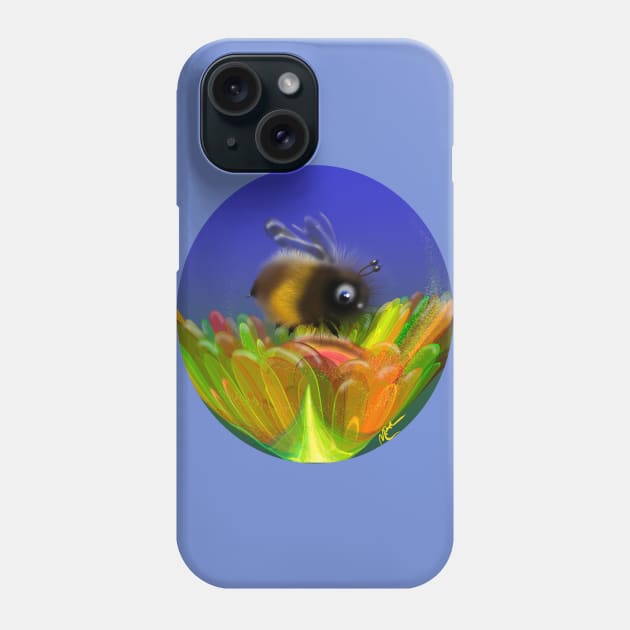 Fuzzy Bee 2 Phone Case by Artbymparrish