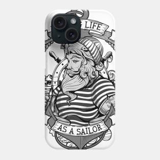 Living life as a sailor Phone Case