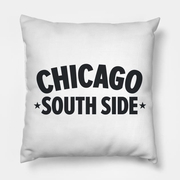 Chicago South Side Design - Explore the Vibrant Heart of the City Pillow by Boogosh