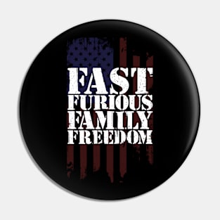 Fast Furious Family Freedom Pin