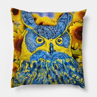 Eurasian Eagle Owl Pillow