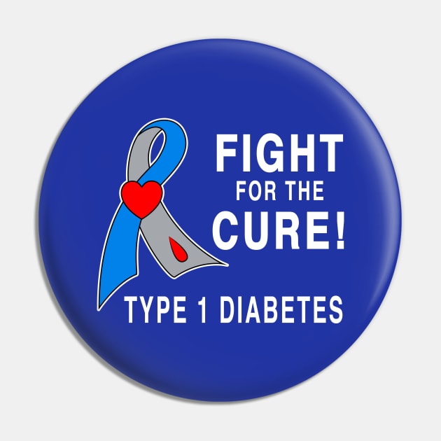 Type 1 Diabetes Fight for the Cure Pin by PenguinCornerStore