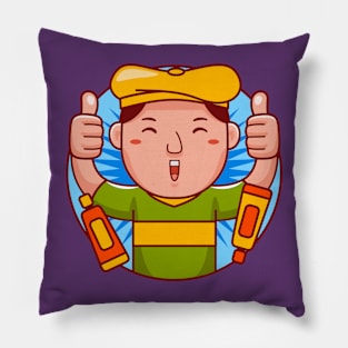 Artist Man Pillow