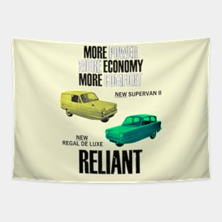 RELIANT REGAL and SUPERVAN - advert Tapestry