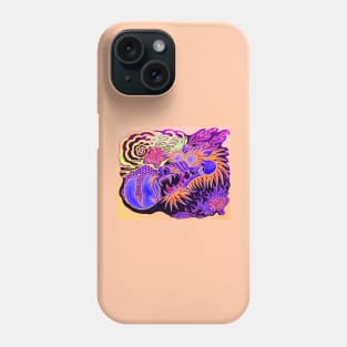 Neon Dragon With 4 Elements Variant 7 Phone Case