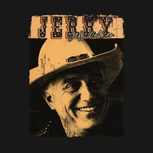 Art Drawing _ Jerry Jeff Walker vintage T-Shirt