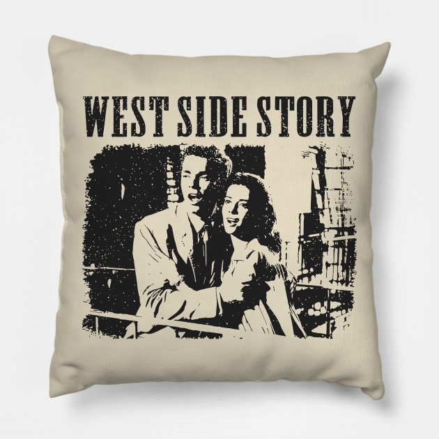 West Side Story // Movie retro Pillow by akunetees