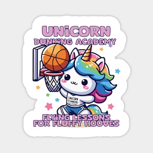 Unicorn Dunking Academy Magnet