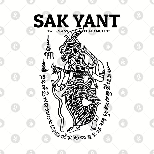 Sak Yant Muay Thai Hermit by KewaleeTee