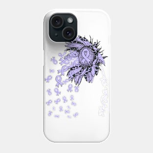 Acid Reflux Awareness - Sunflower ribbon flowers fall Phone Case