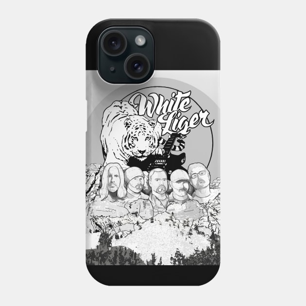 White Liger Band Album Cover Phone Case by SteveW50