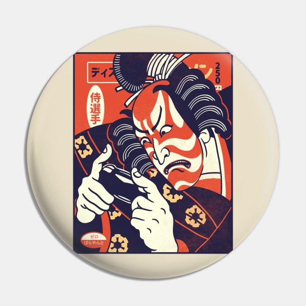 Gamer Series: Samurai ( For Light Shirts) Pin by zerobriant