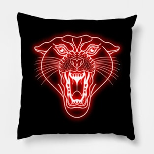 Neon panther Pillow