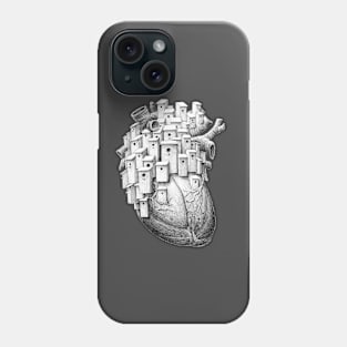 heart with birdhouses Phone Case