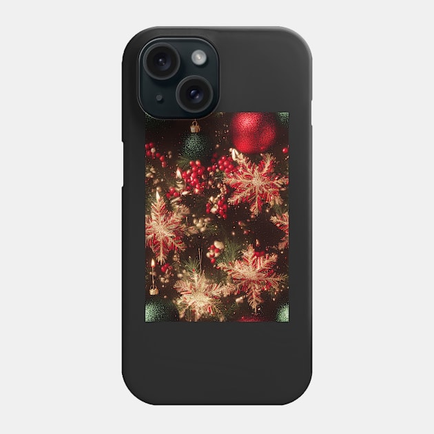 Christmas Seamless Pattern, Christmas Decorations #12 Phone Case by Endless-Designs