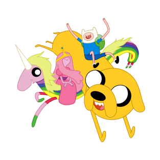 Finn, Jake, Princess Bubblegum and Lady Rainicorn T-Shirt