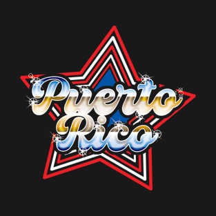 Puerto Rico 80's Style design T-Shirt