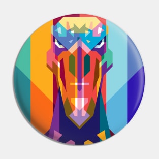 WPAP of Shoebill bird Pin