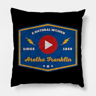 Aretha Franklin // Play Button Pillow