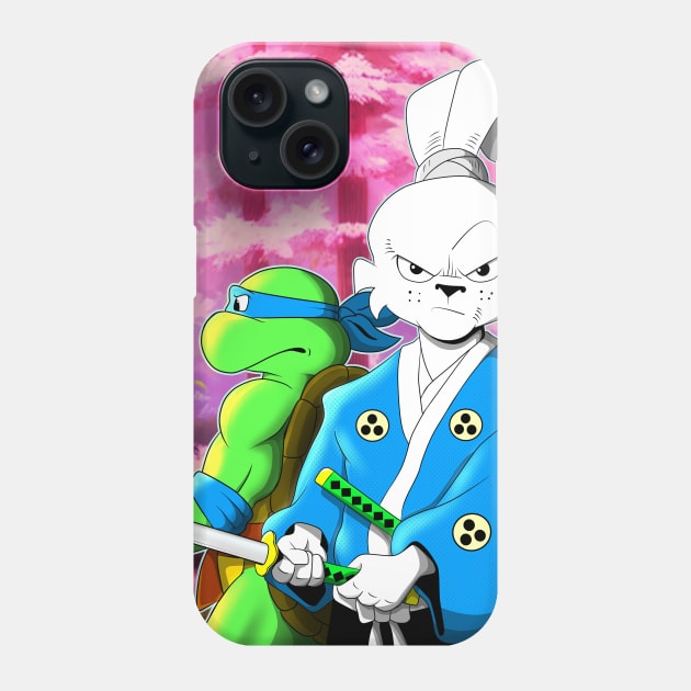 TMNT Leonardo Usagi Team UP Phone Case by nicitadesigns