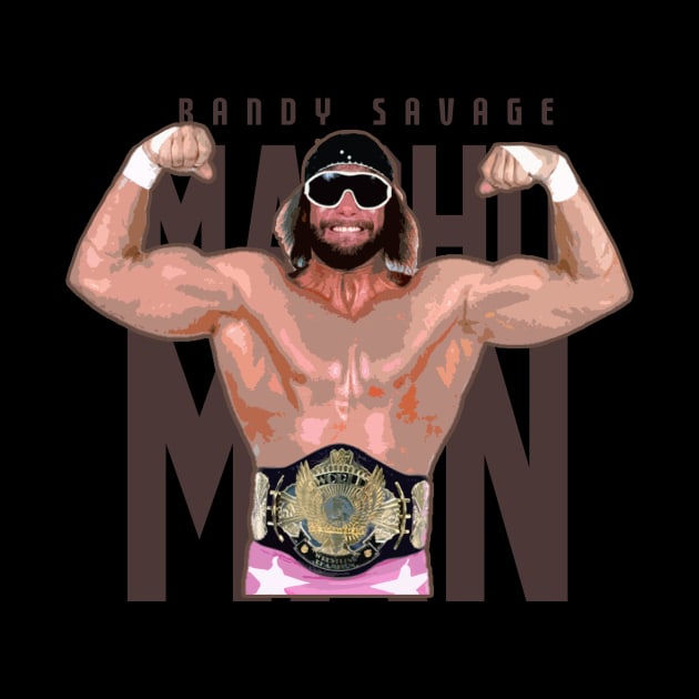 macho man wrestling by Bones Be Homes