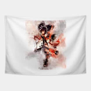 Genshin Impact - Xinyan *watercolor* Tapestry