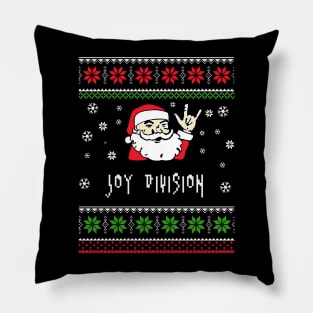 joy division santa metal Pillow