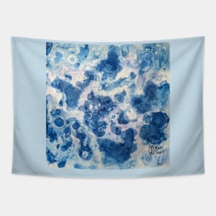 Blueberry flavonoid complex cells abstract Tapestry