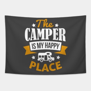 The Camper Is My Happy Place Tapestry