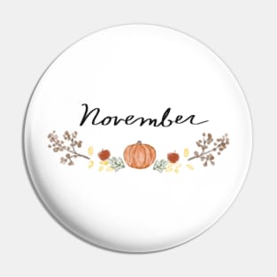 november harvest month border Pin