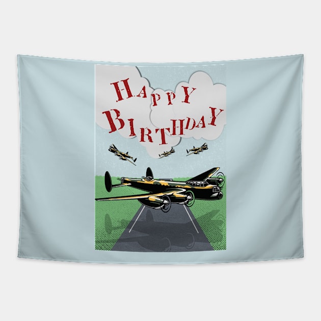Airplane Poster Tapestry by Alvd Design