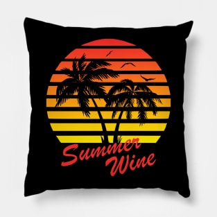 Summer Wine Tropical Sunset Pillow