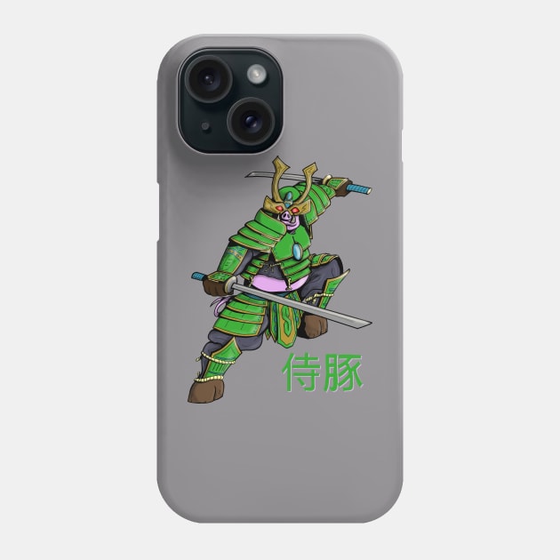 Samurai Swine x2 Phone Case by The Gnarly Rocket