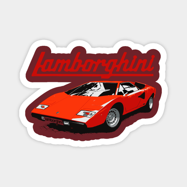 countach lp400 Magnet by retroracing