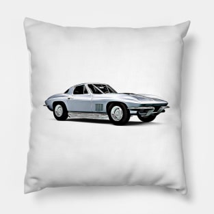 Corvette Stingray Cartoon Pillow
