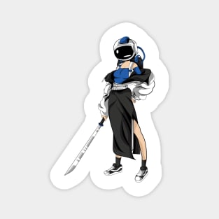 Astronaut katana Girl Magnet