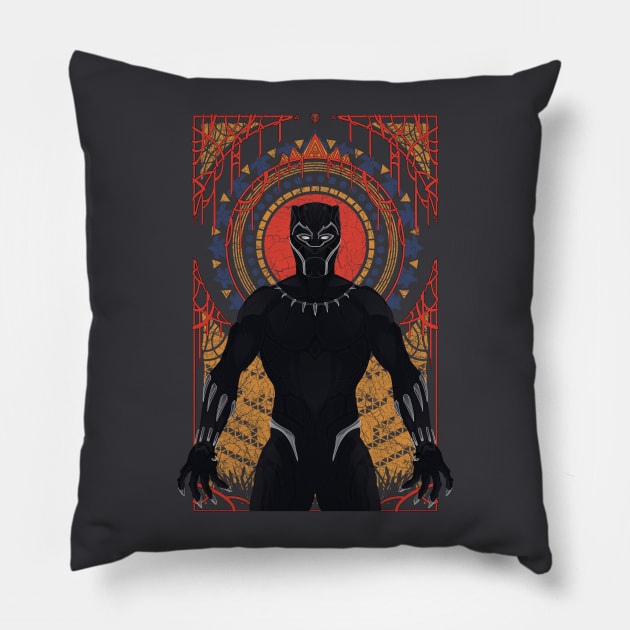 The Panther Pillow by LazareGvimradze