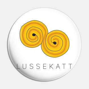 Swedish Lussekatt Lucia Saffron Bun Pin