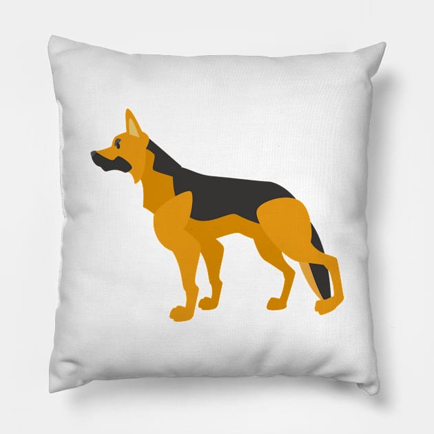 German Shepherd Pillow by kawaii_shop