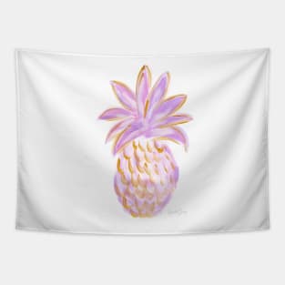 Purple Gold Pineapple - Golden Hour Tapestry