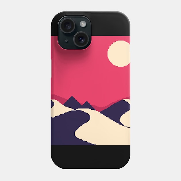 Red Desert Night Phone Case by Zeatt_