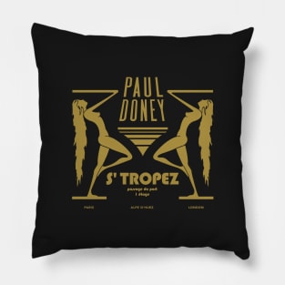 Retro Saint Tropez Club Pillow