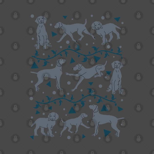 Weimaraner Pattern by Wlaurence