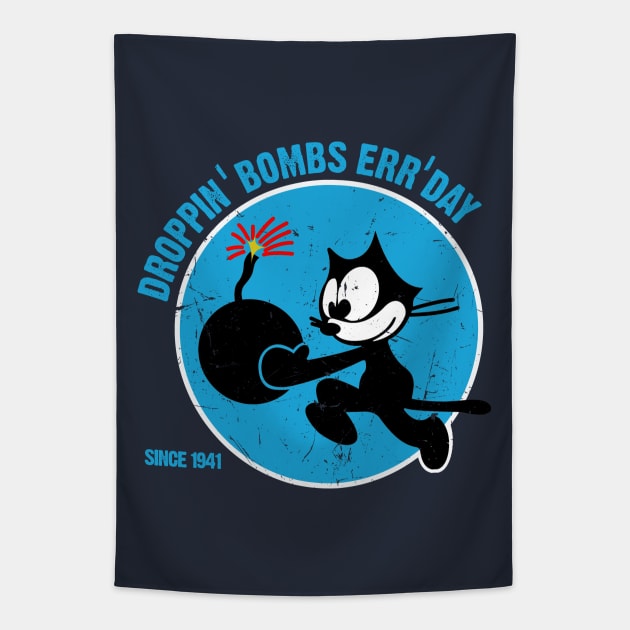 Dropping' Bombs Err'day Tapestry by PopCultureShirts