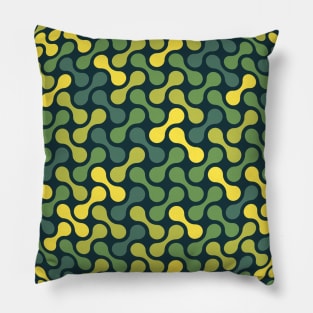 Metaballs Pattern Sphere (Green Yellow) Pillow