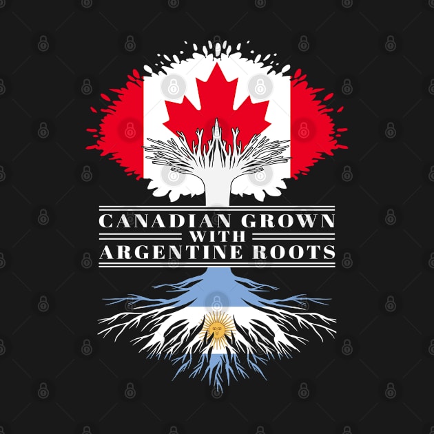 Canadian Grown With Argentine Roots canada Argentina Flag Tree by BramCrye