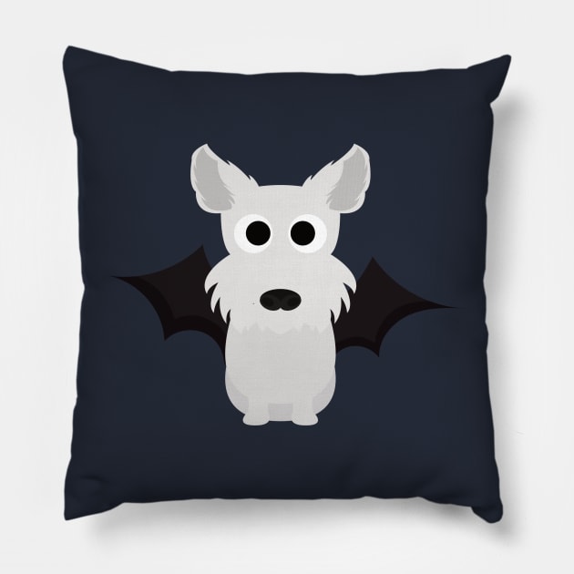West Highland White Terrier Halloween Fancy Dress Costume Pillow by DoggyStyles